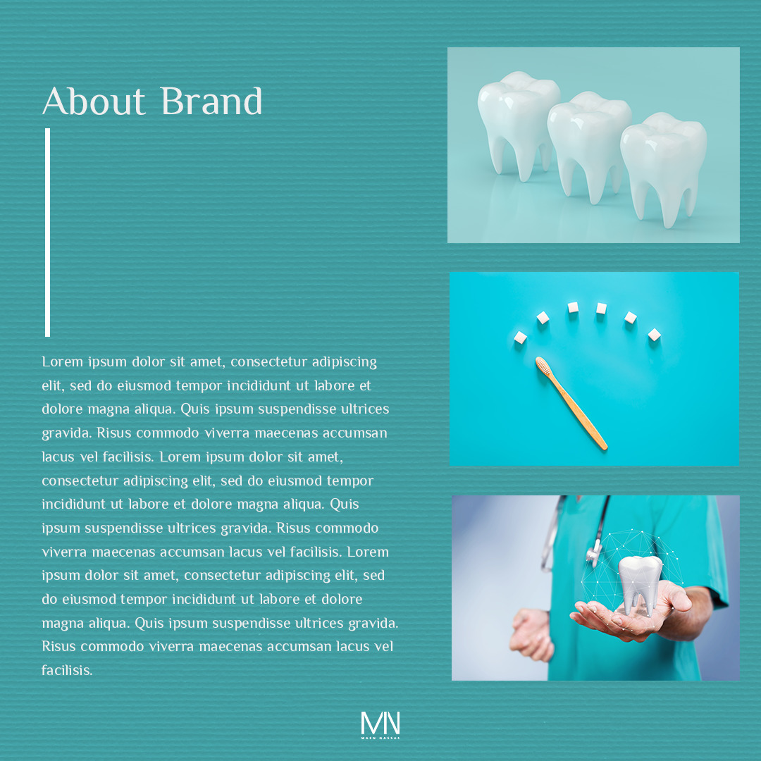 تصميم هوية بصرية لطبيبة الأسنان