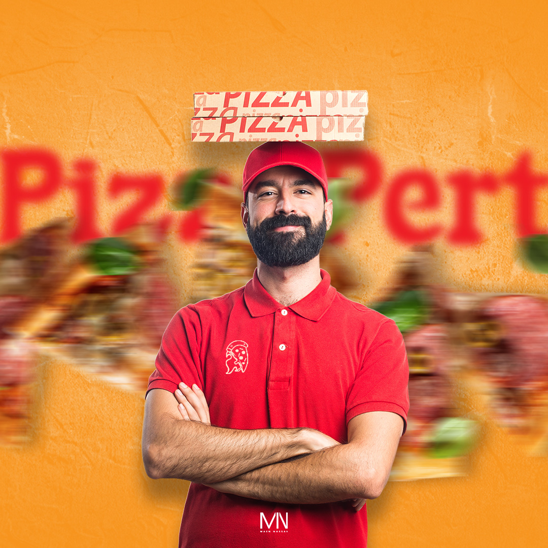 تصميم هوية بصرية لمحل Pizza Pert